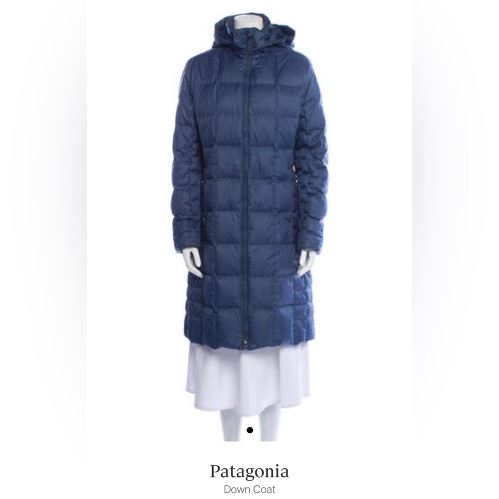 Patagonia down coat parka medium blue